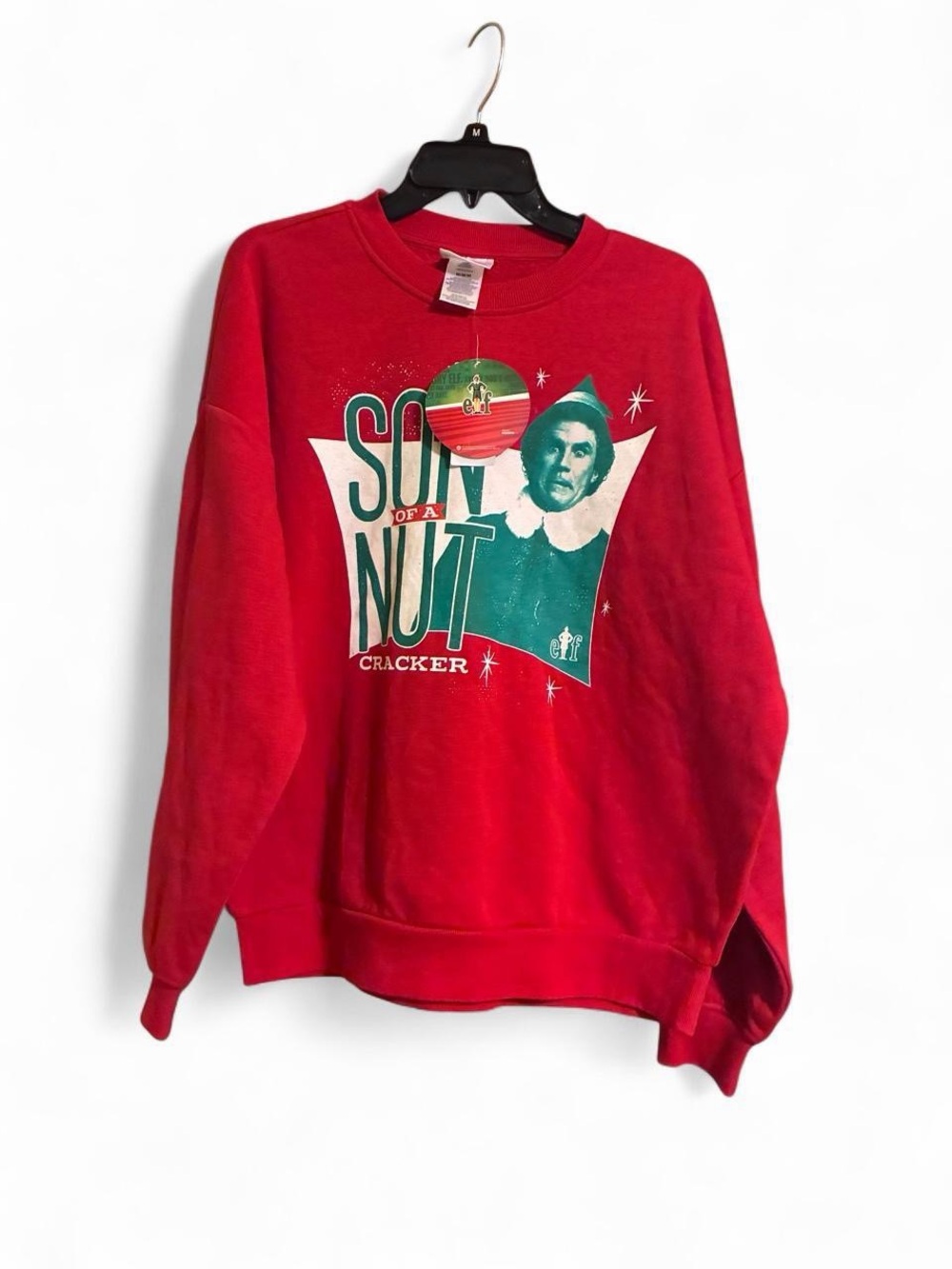 Elf Red "Son of a Nutcracker" Graphic Holiday Sweatshirt